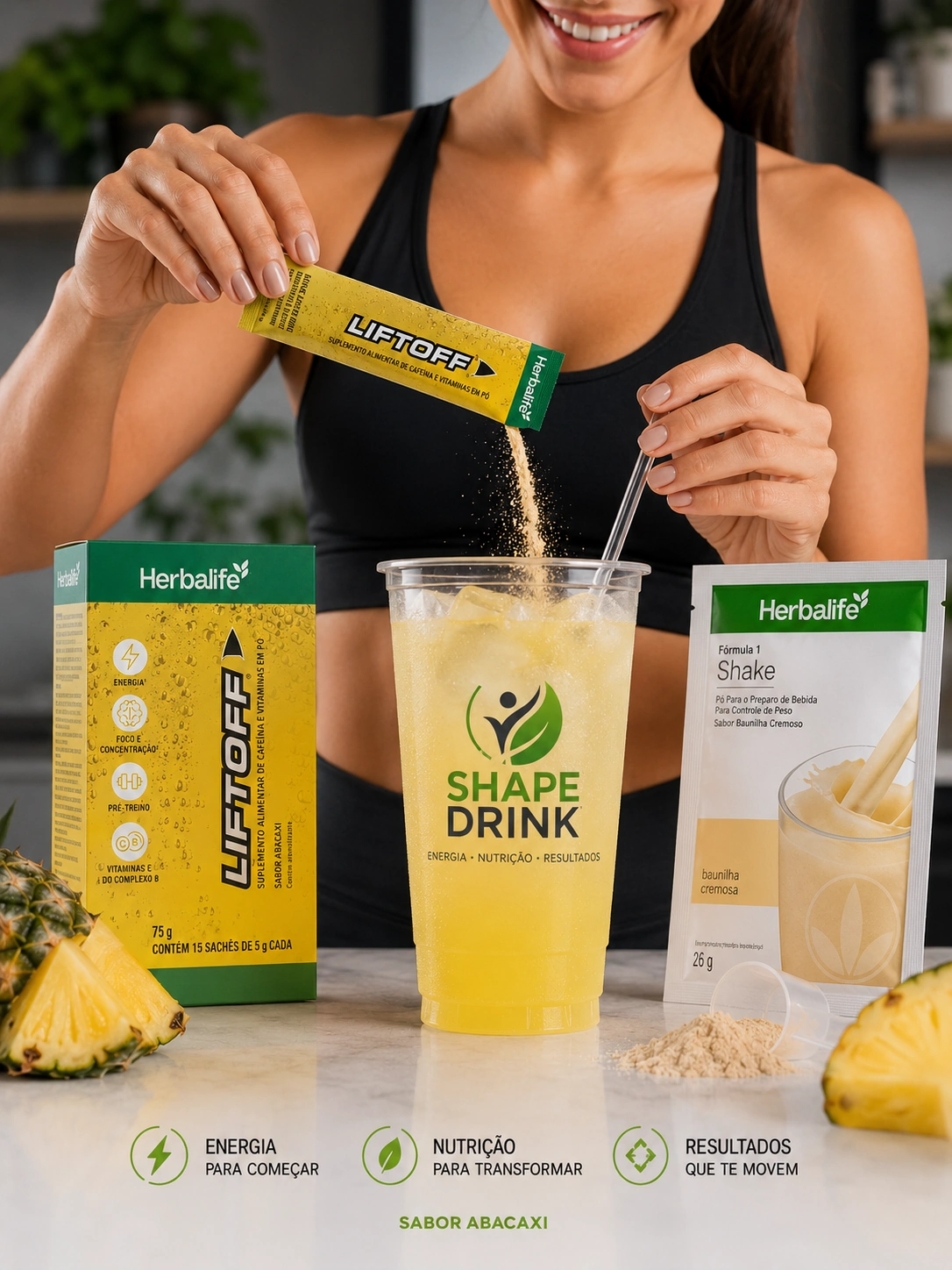 Shape Drink sabor Abacaxi Tropical