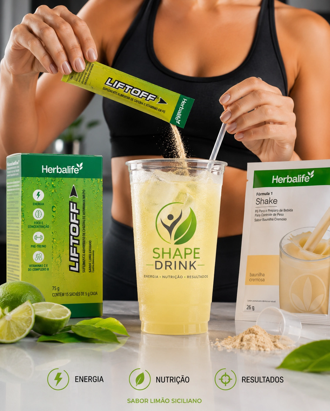 Shape Drink sabor Limão Siciliano