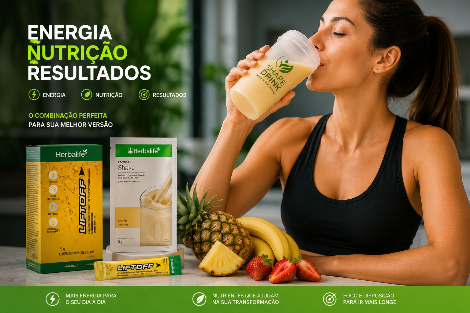 Kit Shape Drink 7 Dias sabor Abacaxi